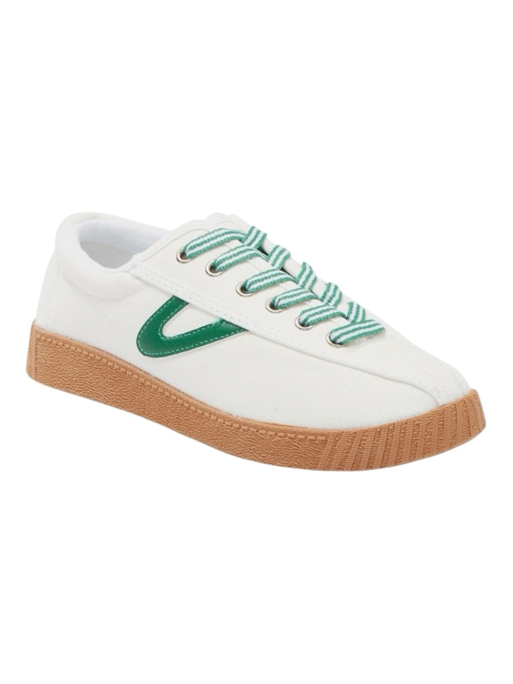 Tretorn Plush Canvas Nylite Sneaker in Green